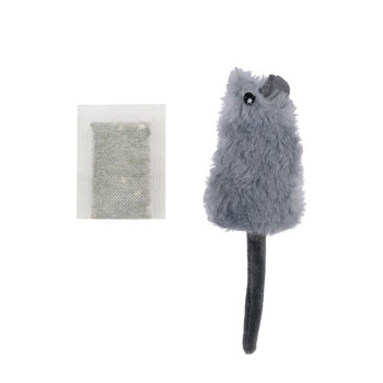 PET NOVA Plush Catnip pele ar kaķi 14cm 2gab