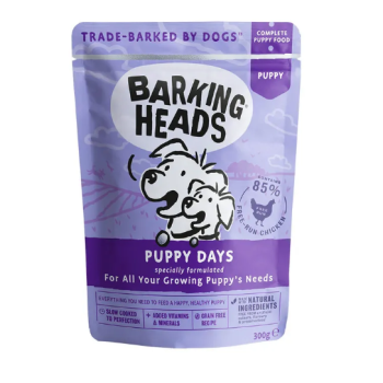 BARKING HEADS Puppy Days konsevai šuniukams 300g 10vnt