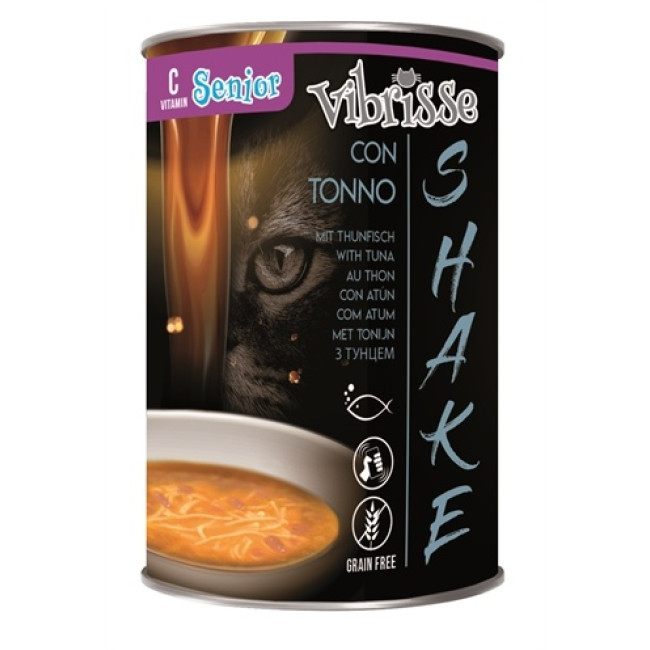 VIBRISSE Shake kokteilis vecām kaķēm ar tunzivīm 135g