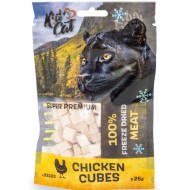 KIDCAT 100% liofilizēti vistas gaļas kubiņi kaķiem, 25 g