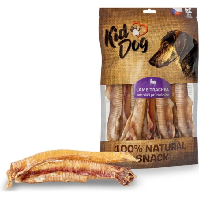 KIDDOG 100% dabīgas jēra trahejas suņiem, 250 g