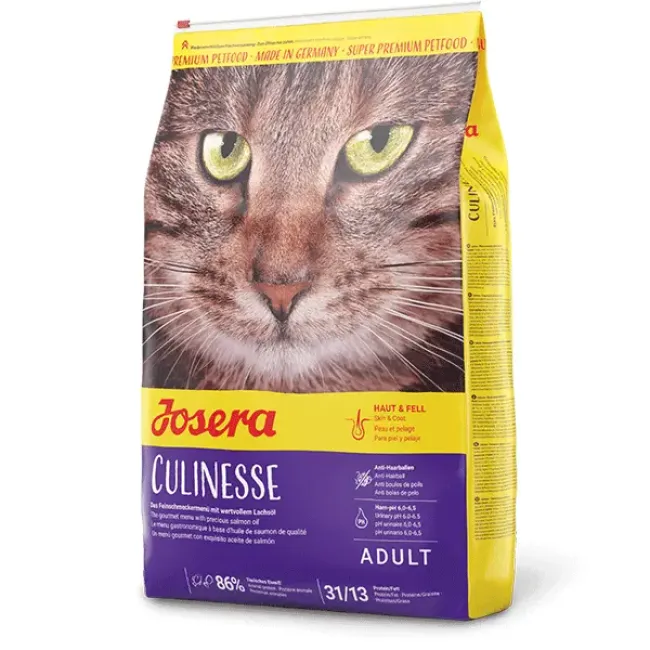 Josera Culinesse sausā barība kaķiem ar mājputnu gaļu un lasi, 10 kg