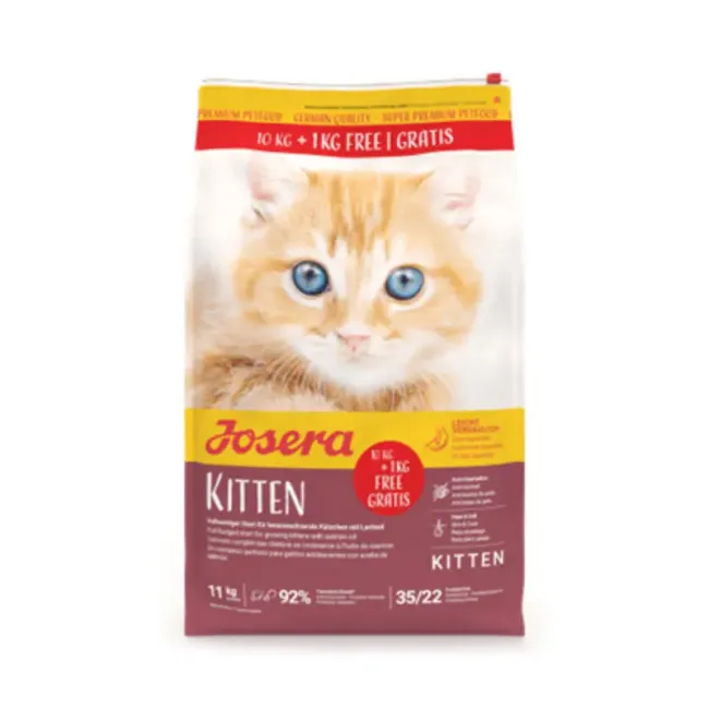 Josera Kitten sausā barība kaķēniem, akcijas iepakojums 10+1 kg