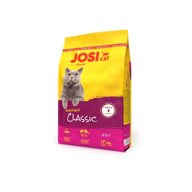 JOSICAT Classic – pilnvērtīga sausā barība pieaugušiem kaķiem 10kg
