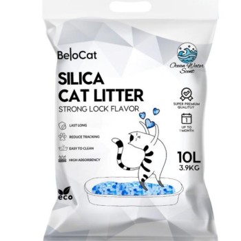 Silikona kaķu smiltis „BELOCAT” – 10 L / 3.9 kg