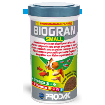 PRODAC BIOGRAN SMALL smalkas granulas zivīm 100ml 45g