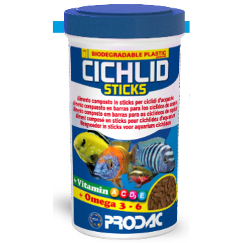 PRODAC CICHLID STICKS nūjiņas ciklīdiem 1200ml 450g