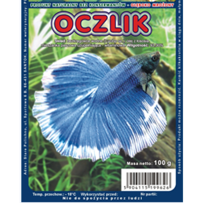 AKWEN Šaldytas pašaras žuvims OCZLIK (ciklopas) 100g