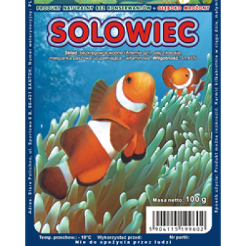 AKWEN Šaldytas pašaras žuvims SOLOWIEC (artemia) 100g