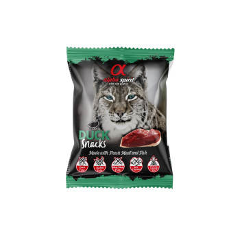 ALPHA SPIRIT SNACKS CAT skanukai katėms su antiena 50g