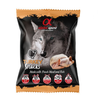 ALPHA SPIRIT SNACKS DOG skanėstai šunims su kalakutiena 50g