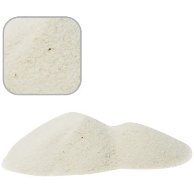 AMTRA smulkus baltas kvarcinis smėlis 0.1-0.7mm 5kg