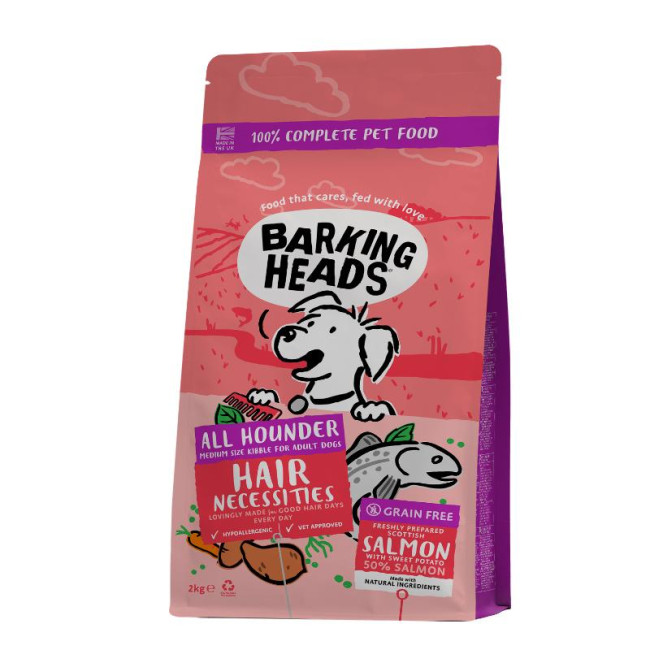 BARKING HEADS Hair Necessities Salmon paš šun su lašiša 2kg