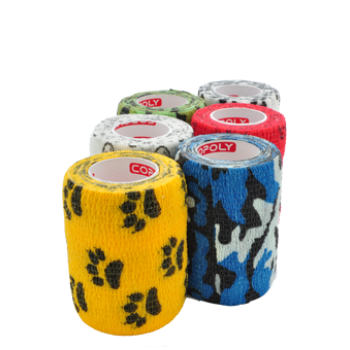 COPOLY tvarstis gyvūnų žaizdoms raš. MIX 7.5x450cm 12vnt