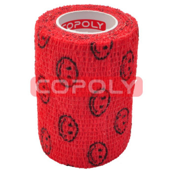 COPOLY tvarstis gyvūnų žaizdoms raudonas su šypsenėlėmis 10x450cm 12vnt