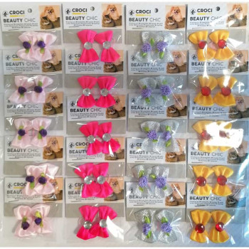 CROCI BEAUTY CHIC kaspinėlis su gumele 2vnt 3.5cm 20pak