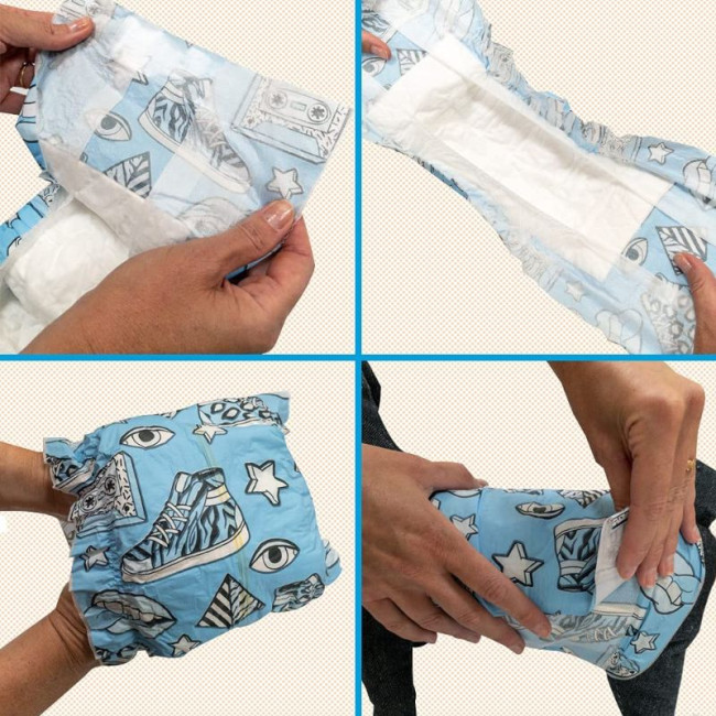 CROCI Dog Nappy autiņi tēviņiem XL 60-85cm 12 gab.