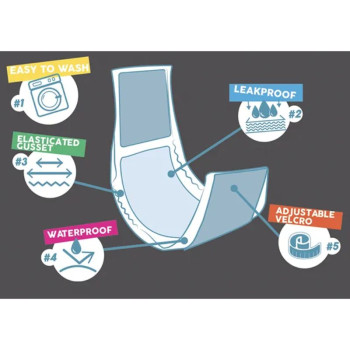 CROCI Wrappoh daugkartinė juosta patinams 50-60cm L