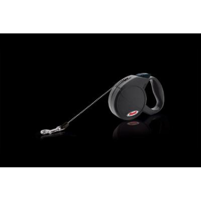 FLEXI MINI CLASSIC (XS) 3m juodas iki 8kg