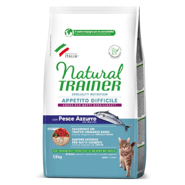 NATURAL TRAINER KAĶIS EXIGENT ZILS ZIVIS ar zilo zivju 1.5kg (6) JAUNS