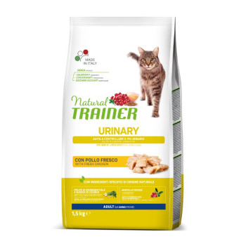 NATURAL TRAINER CAT URINARY CHICKEN su vištiena 1.5kg (6)