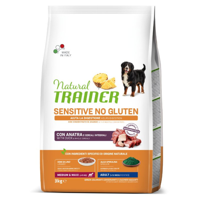 NT ADULT DOG SENSITIVE NO GLUTEN M/M DUCK (antiena) 3kg