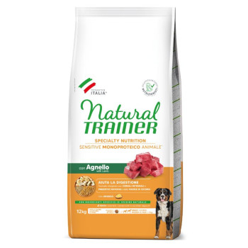 NT ADULT DOG SENSITIVE NO GLUTEN M/M LAMB (ėriena) 12kg
