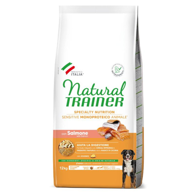 NT ADULT DOG SENSITIVE NO GLUTEN M/M SALMON (lašiša) 12kg 