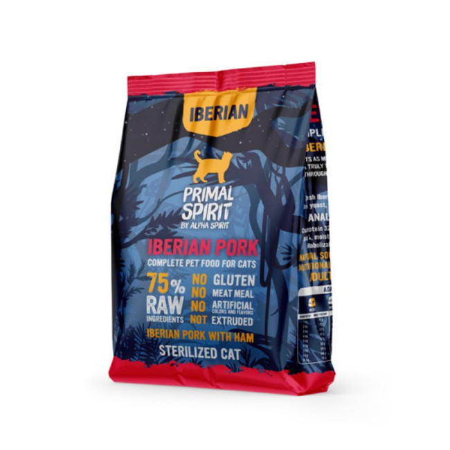 PRIMAL IBERIAN Pork pašaras katėm su kiauliena 1kg