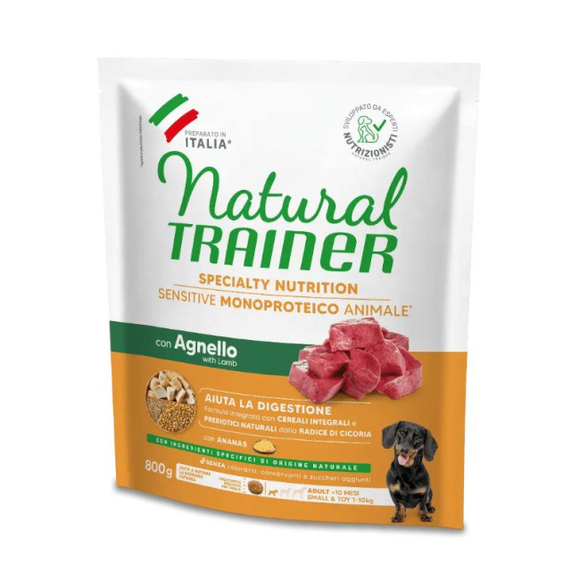 NT ADULT DOG SENSITIVE NO GLUTEN MINI LAMB (ėriena) 800g (8)