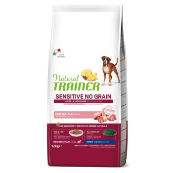 NT ADULT DOG SENSITIVE NO GRAIN M/M PORK kiauliena 12kg