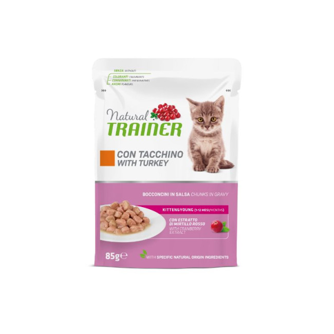 NT Cat Kitten Turkey konservai kačiukams 85g  12vnt