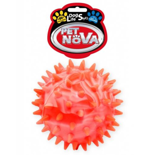 PETNOVA žaislas spygliuotas guminis kamuolys 7.5cm (plūduriuoja)