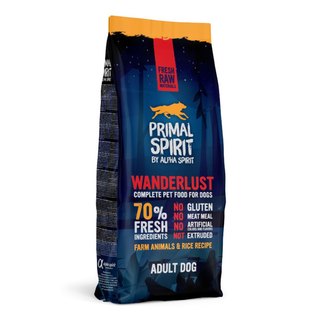 PRIMAL Wanderlust Adult Dog drėgnas pašaras šunims 12kg