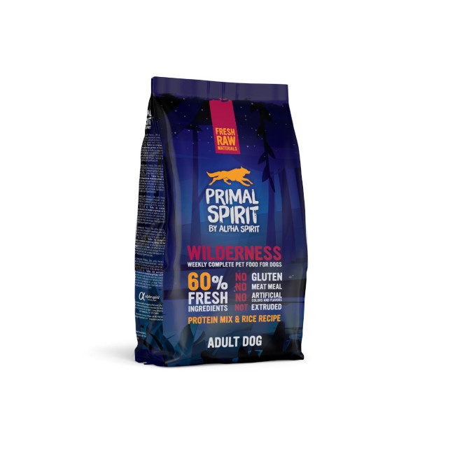 PRIMAL Wilderness Adult Dog mitra barība suņiem 1kg