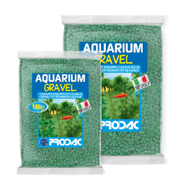 PRODAC Grunts akvārijam gaiši zaļš 2-3mm 2.5kg