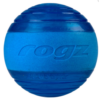 ROGZ Squeekz mėlynas kamuoliukas 6.4cm (plūduriuoja)