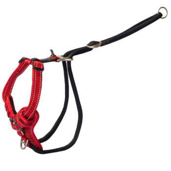 ROGZ Stop Pull Harness raudonos petnešos 32-52cm