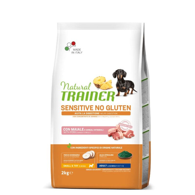 NT ADULT DOG SENSITIVE NO GLUTEN MINI PORK (kiauliena) 2kg