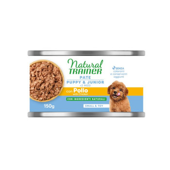 TRAINER NATURAL SMALL Puppy/Junior konservi suņiem 150g (24)
