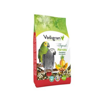 VADIGRAN Parrot Tropical lesalas didžiosioms papūgoms su vaisiais 650g