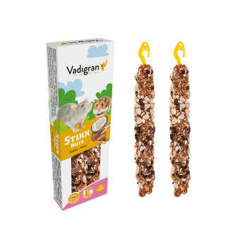 VADIGRAN Stixx Nuts triušiams, jūrų kiaulytėms 115g 2vnt (10)