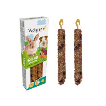 VADIGRAN Stixx Veggies triušiams, jūrų kiaulytėms 115g 2vnt (10)