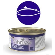 VIBRISSE konservai katėms su skumbre 70g 12vnt (24)