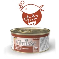 VIBRISSE konservi kaķiem ar tunu un liellopa gaļu mērces 70g 12gab (24)