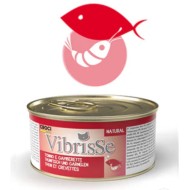 VIBRISSE konservai katėms su tunu ir krevetėmis padaže 70g 12vnt (24)