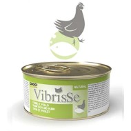 VIBRISSE konservi kaķiem ar tunu un vistu 70g