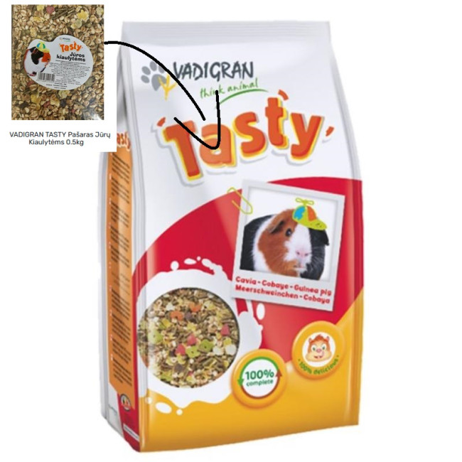 VADIGRAN TASTY pašaras jūrų kiaulytėms 2kg