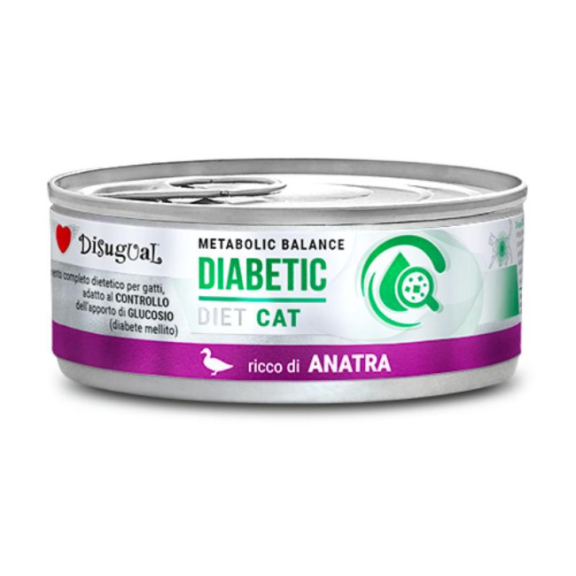 DISUGUAL Diabetic konservi kaķiem ar liellopu gaļu 85g (12)