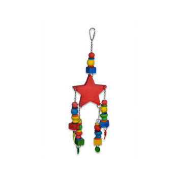 VDG Red Star multi color žaislas paukščiams 40cm
